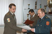 A Group of National Army Servicemen Complete the English Language Course