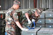 Armata Naţională distruge muniţiile cu termen de utilizare expirat