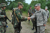 Comandantul Armatei Naţionale la „Rapid Trident 2012”