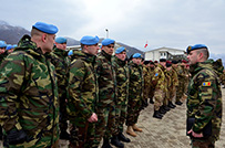 În baza multinaţională  „Camp Vilaggio Italia” din Kosovo a fost arborat drapelul Republicii Moldova