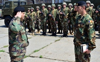 Conducerea Armatei Naţionale a inspectat tehnica pacificatorilor