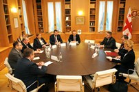 Minister of Defense, Anatol Salaru, Meets with President of Georgia, Giorgi Margvelashvili