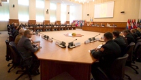 President Nicolae Timofti Attends Military College Meeting