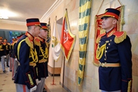National Army Honors the State Flag 
