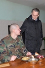 Inspecţie într-o unitate militară din Dănceni