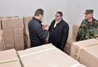 Minister of Defense Inspects Balti Garrison