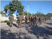 Militarii Batalionului 22 de menţinere a păcii au organizat un „Marş al pacificatorului” de Ziua Unităţii