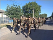 Militarii Batalionului 22 de menţinere a păcii au organizat un „Marş al pacificatorului” de Ziua Unităţii