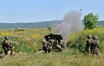 National Army Conducts Artillery Exercise