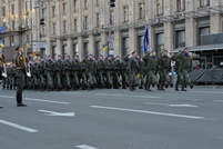Garda de Onoare a defilat la parada militară de la Kiev