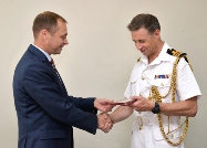 British Military Attaché Decorated by Ministry of Defense