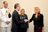 The New British Attaché Presented at the Ministry of Defense
