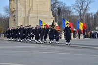 Garda de Onoare a defilat în Piaţa Arcului de Triumf de la Bucureşti