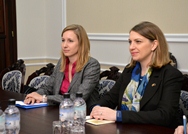 Ministrul Apărării, în dialog cu Barbora Margoldova, coordonator DCBI