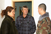 Soldiers from Hincesti Visited by Authorities and Parents