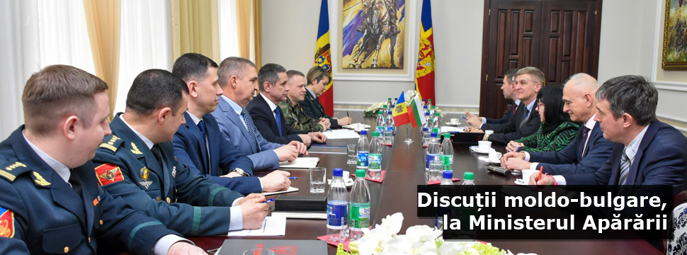 Discuții moldo-bulgare, la Ministerul Apărării