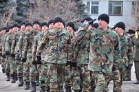 National Army Servicemen Back from Germany