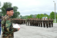Soldaţii Armatei Naţionale au depus jurămîntul militar