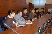 Students from the Free International University of Moldova  visit the Ministry of Defense