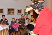 Celebration with magicians for children of the military personnel