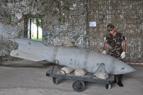 Armata Naţională distruge bombele de aviaţie cu termen expirat