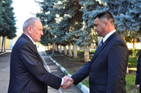 President of Republic of Moldova, Nicolae Timofti, Inspects Military Units from Balti