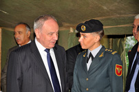 President of Republic of Moldova, Nicolae Timofti, Inspects Military Units from Balti