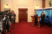 Miniştrii Apărării ai Republicii Moldova şi României au semnat, la Bucureşti, două acorduri de colaborare