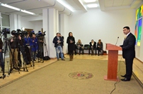 Declaraţia de presă a domnului Vitalie Marinuţa privind demisia din funcţia de ministru al Apărării 