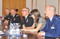 Comandantul Gărzii Naţionale a Carolinei de Nord în vizita la Armata Naţională