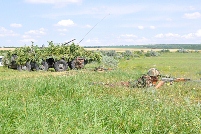 Militarii Brigăzii „Dacia” desfăşoară exerciţii demonstrative