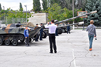 Reprezentanţii Diasporei au vizitat Academia Militară „Alexandru cel Bun”