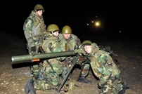 National Army Soldiers Carry out Night Shooting Drills in Balti