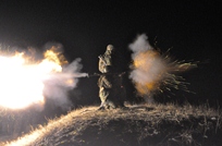 Militarii Armatei Naţionale  au executat trageri nocturne la Bălţi