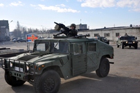 The Ministry of Defense and National Army Leadership Inspect Peacekeepers’ Vehicles