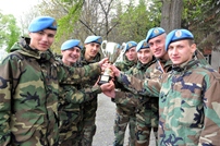 The Team of the 22nd Peacekeeping Battalion Wins Army Athletics Championship