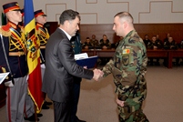 Diplomas and Medals for Service Members of KFOR-V Contingent, Recently Returned from Kosovo