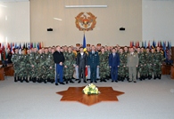 Diplomas and Medals for Service Members of KFOR-V Contingent, Recently Returned from Kosovo