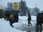 Armata Naţională intervine  în zonele afectate de ninsori
