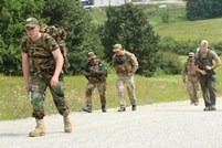 KFOR-9 Contingent Participates in a March in the Memory of Afghanistan Veterans Organized in Kosovo
