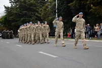 O mini-paradă militară a avut loc la Edineţ  în contextul Zilei Armatei Naţionale