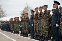 Over 100 Young Men Take Military Oath in Bulboaca