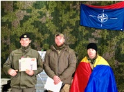 A Moldovan Peacekeeper from KFOR Wins 3rd Place in Dancon March