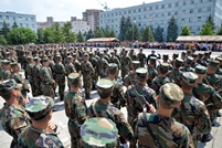National Army Soldiers from Chisinau Garrison Take Military Oath