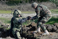 Arsenal de muniții  descoperit de geniștii Armatei Naționale la Taraclia