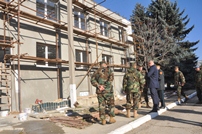 The Minister of Defense inspected the renovation works in the Military Camp 142