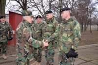 Minister of Defense Victor Gaiciuc and Chief of Main Staff, Brigadier Gen. Igor Gorgan paid a working visit to “Stefan cel Mare” Brigade