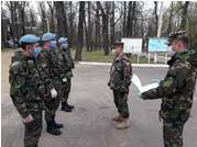 The commander of the National Army inspected the fixed posts in the city of Soroca