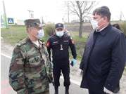 The commander of the National Army inspected the fixed posts in the city of Soroca