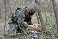 Demining mission in Ialoveni district, carried out by military engineers 